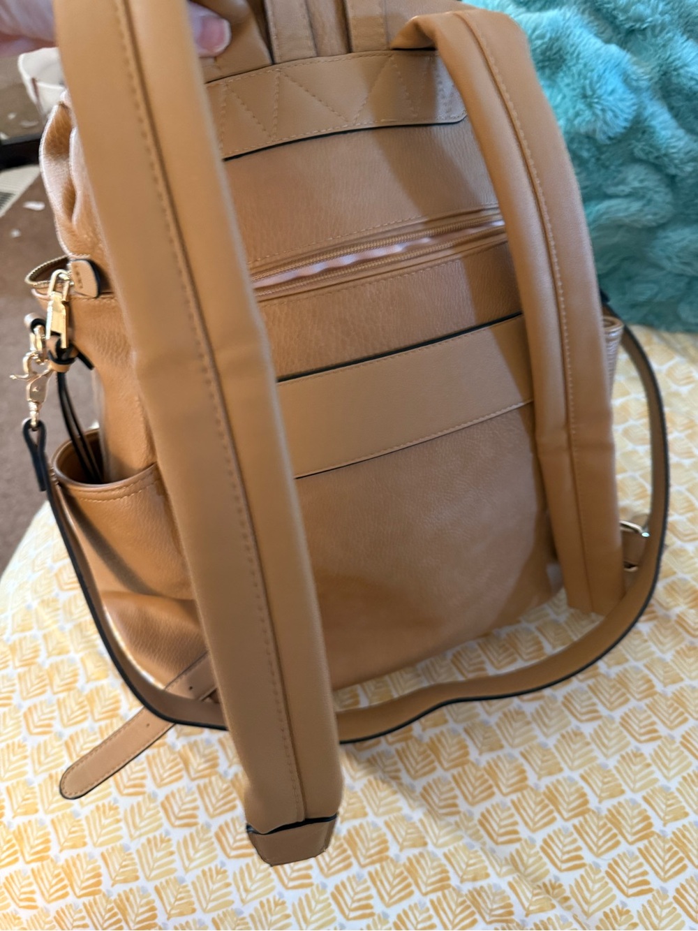 Poppy and Peonies Commuter Backpack - Picture 3 of 4